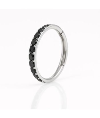 Jewelled Hinged Clicker - Jet