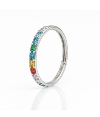 Jewelled Hinged Clicker - Multi Colours