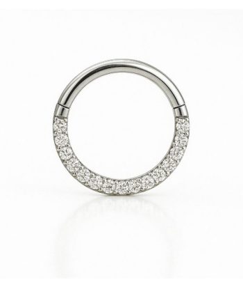 Jewelled Hinged Clicker 2 - Crystal