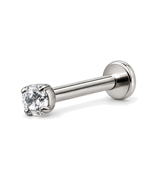 Flat Back Nose Stud – Secure Fit (Labret Style)