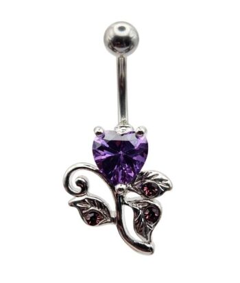 Fashion Banana-Jeweld Heart Flower