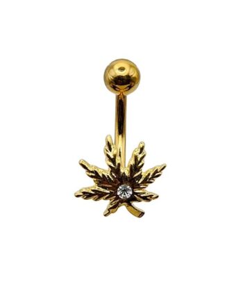 Fashion Banana-Jeweled Pot Leaf