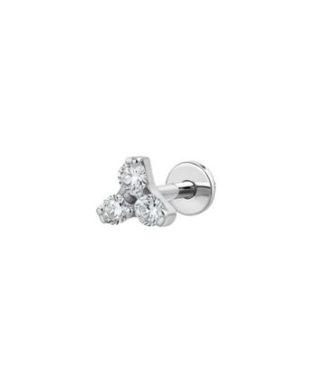 Titanium CZ Trinity Cluster Internal Labret