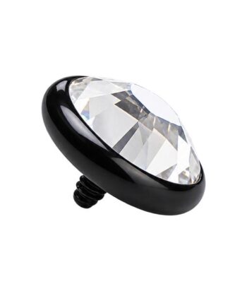 Jewellled Disc For Dermal (Black)