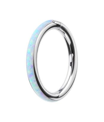 Opal Hinged Clicker – Full White Inlay