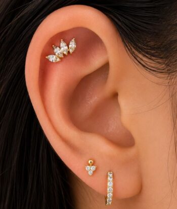 Titanium Golden Flutter Labret