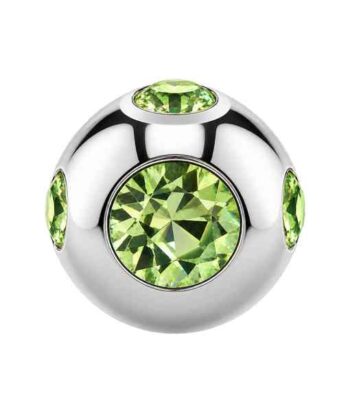 Peridot Tiffany Jewelled Ball
