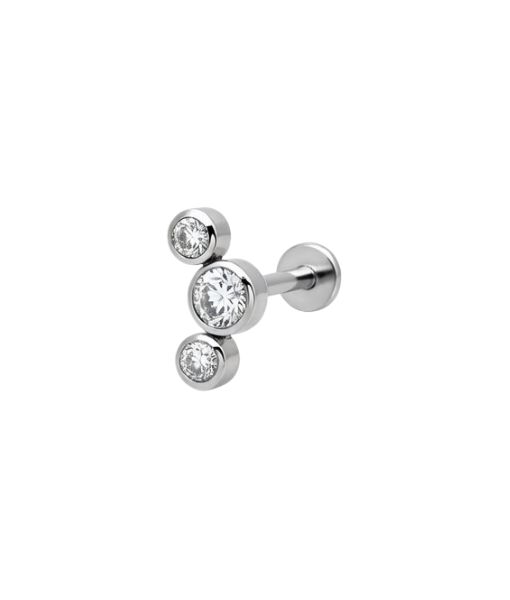 Titanium Bezel Trio Labret