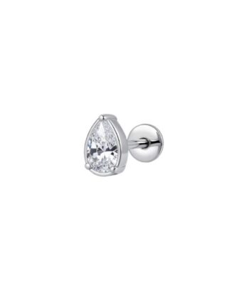 Titanium Teardrop CZ Stud Labret