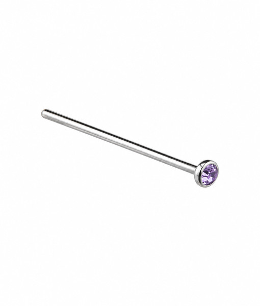Nose Bone – Jewelled Top – 0.8 mm X 19 mm – 316L Surgical Steel