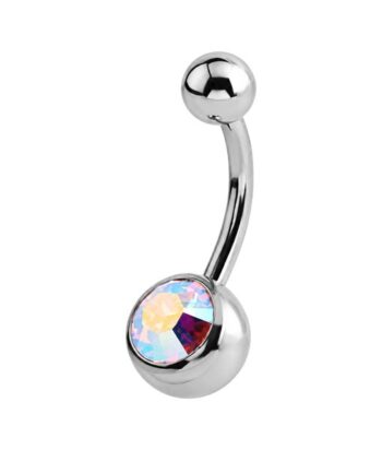 Jewelled Banana With Aurora CZ