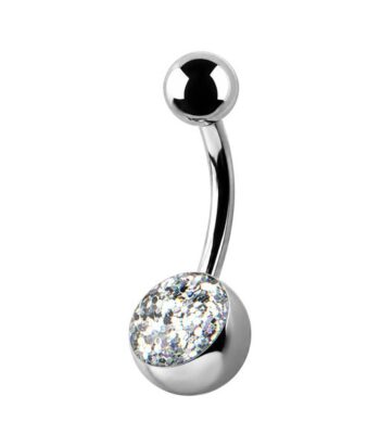 Glitterline Belly Ring – Iridescent Shine