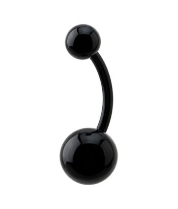 Standard Banana Barbell – Black Acrylic