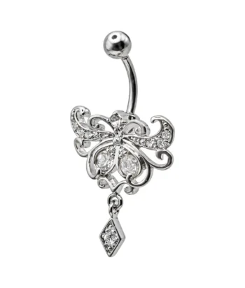 Fashion Banana-Jewelled Heart/Charm